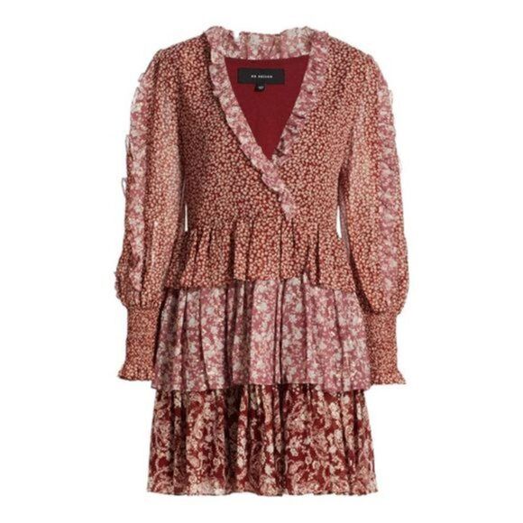 En Saison metallic floral minidress size XS NWT - Picture 2 of 6